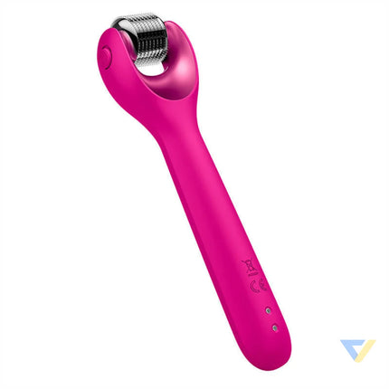 Micro Needle Face Roller 9in1 Geske with APP (magenta) Massagers