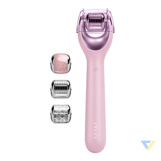 Micro Needle Face Roller 9in1 Geske with APP (pink) Massagers