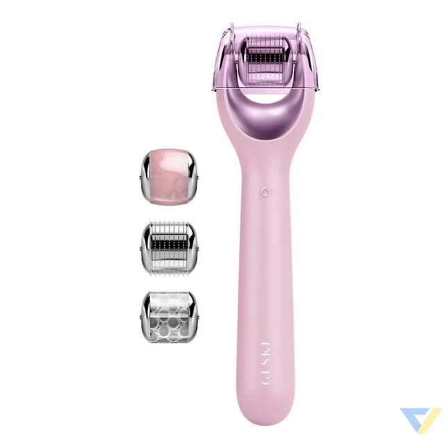 Micro Needle Face Roller 9in1 Geske with APP (pink) Massagers