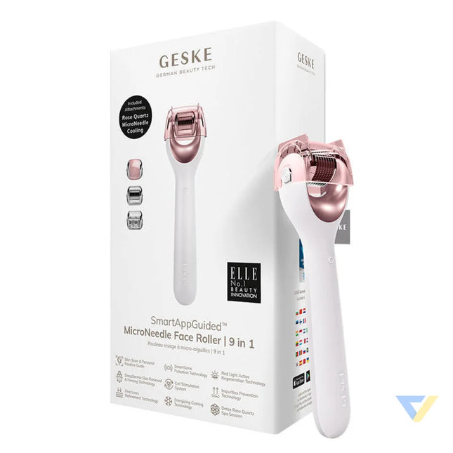 Micro Needle Face Roller 9in1 Geske with APP (starlight) Massagers