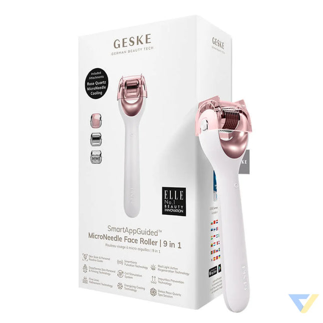 Micro Needle Face Roller 9in1 Geske with APP (starlight) Massagers