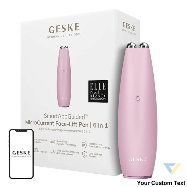 MicroCurrent Face Lift Pen 6 in 1 Geske with APP (pink) Massagers