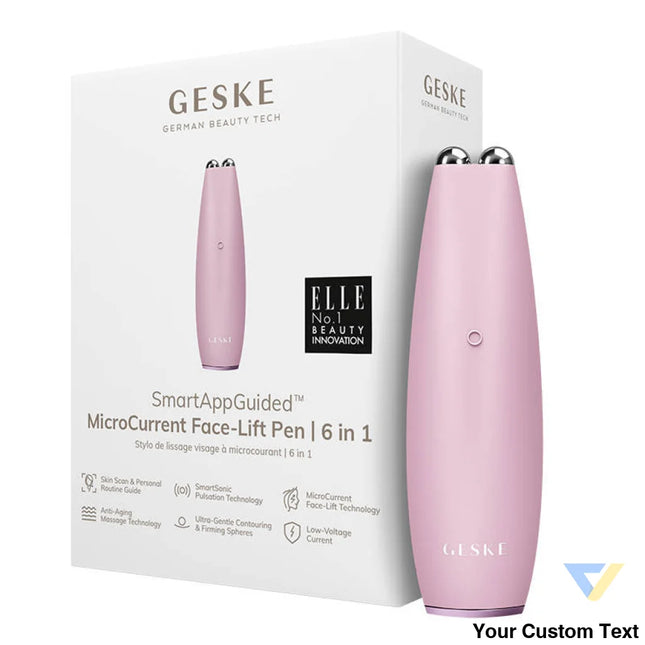MicroCurrent Face Lift Pen 6 in 1 Geske with APP (pink) Massagers