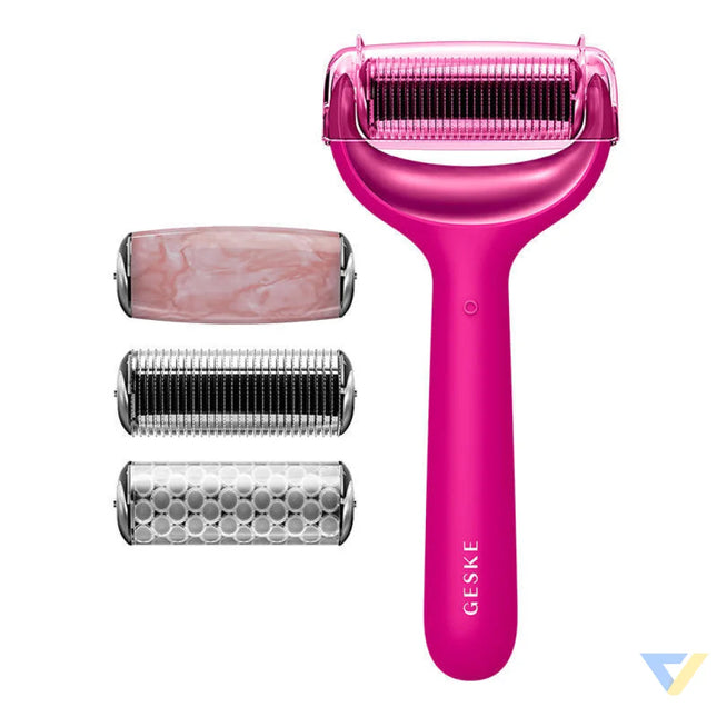 MicroNeedle Face&Body Roller 9in1 Geske with APP (magenta) Massagers