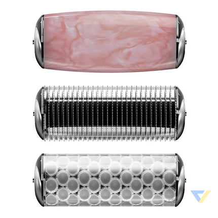 MicroNeedle Face&Body Roller 9in1 Geske with APP (pink) Massagers