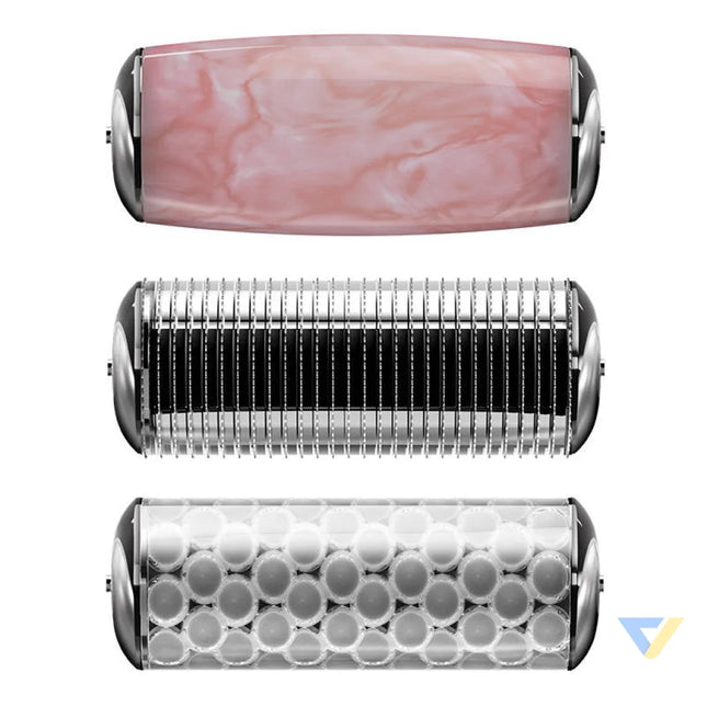 MicroNeedle Face&Body Roller 9in1 Geske with APP (pink) Massagers