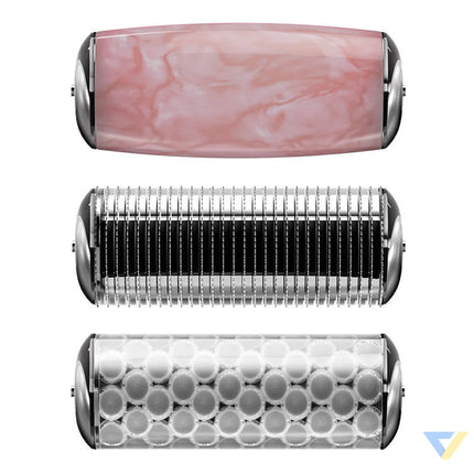 MicroNeedle Face&Body Roller 9in1 Geske with APP (pink) Massagers