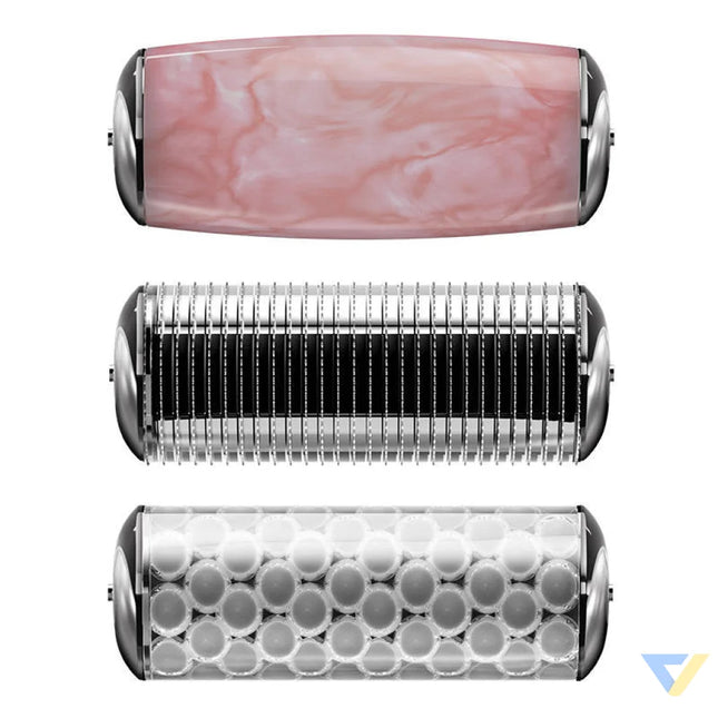 MicroNeedle Face&Body Roller 9in1 Geske with APP (pink) Massagers