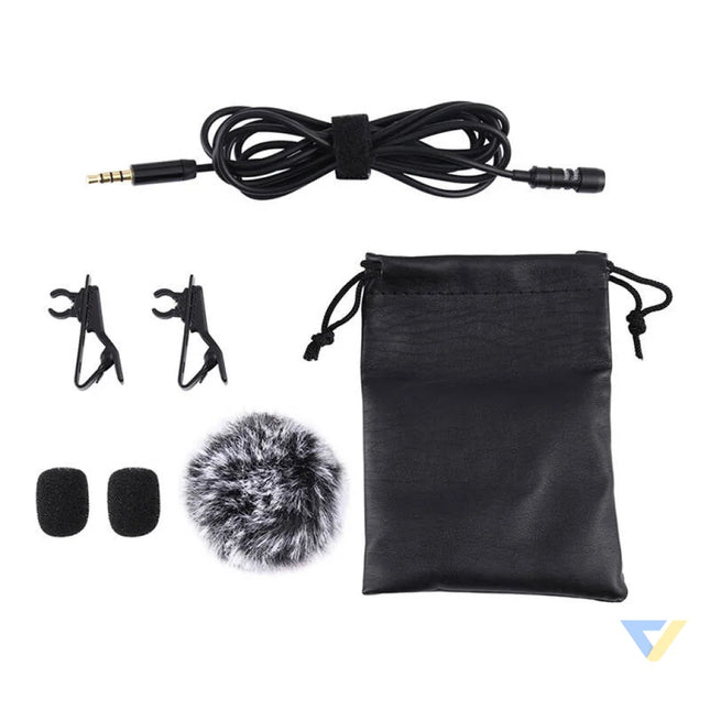 Microphone Jack Puluz 1.5m jack 3.5mm PU424 Lavalier
