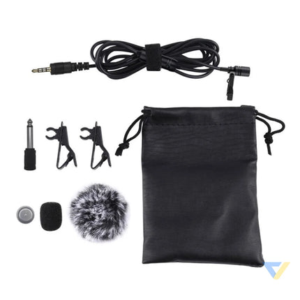 Microphone with a clip PULUZ 3.5mm Jack 6m Lavalier