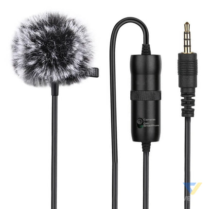 Microphone with a clip PULUZ 3.5mm Jack 6m Lavalier