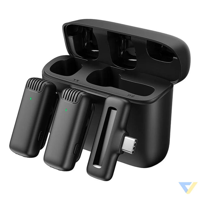 Microphone with charging case Apexel APL MIC008 Type C 2 pcs. Other