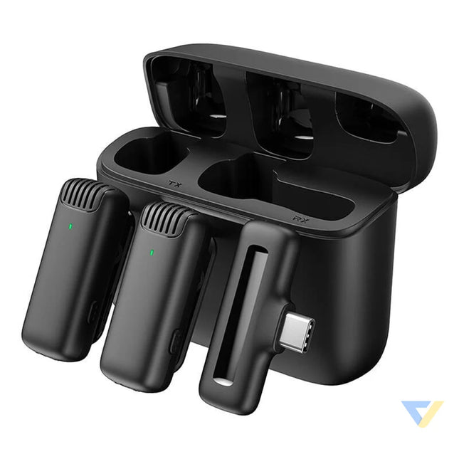 Microphone with charging case Apexel APL MIC008 Type C 2 pcs. Other