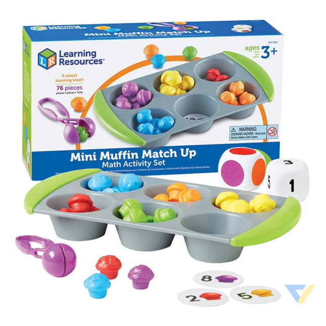 Mini Muffin Match Up Math Activity Set Learning Resources LER 5556 Educational and interactive
