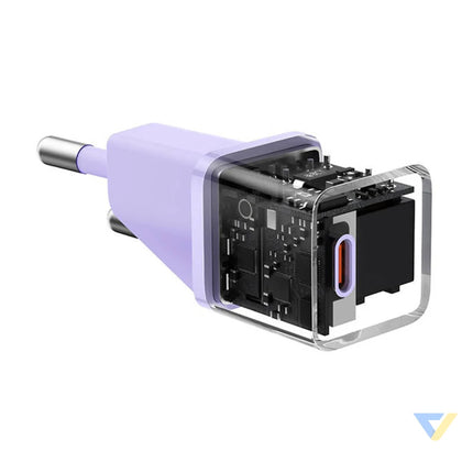Mini wall charger Baseus GaN5 20W (purple) mains chargers