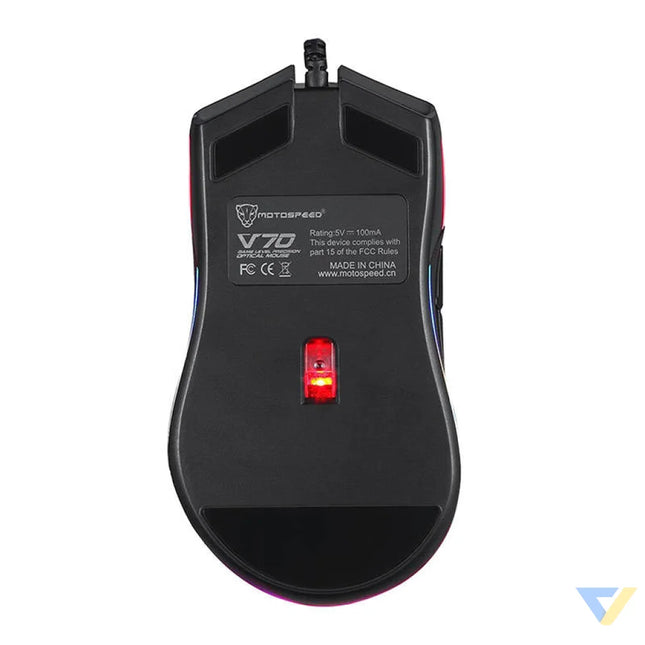 MMotospeed V70 Wired Gaming Mouse Black Wired