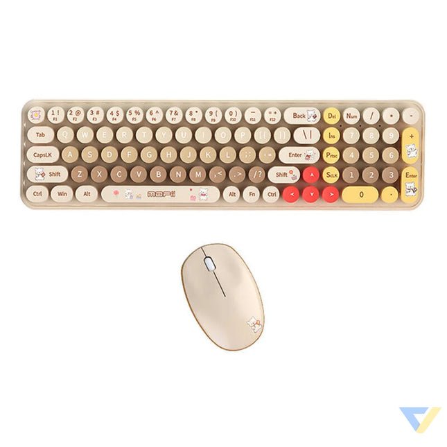 MOFII Baby Bear Wireless Keyboard + Mouse Set (beige) Mice keyboards