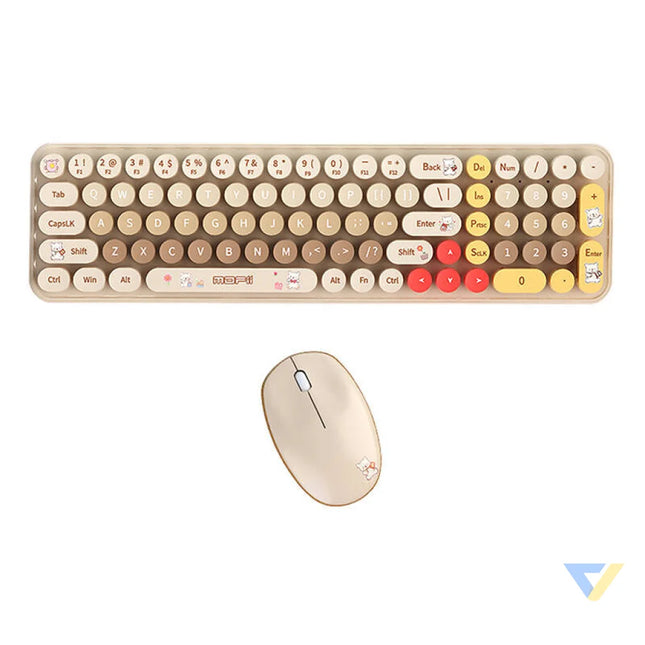 MOFII Baby Bear Wireless Keyboard + Mouse Set (beige) Mice keyboards