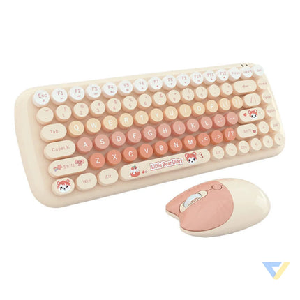 MOFII Candy New 2.4G Wireless Keyboard + Mouse Set (Orange) Mice keyboards
