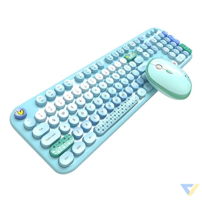 MOFII Lovely 2.4G Wireless Keyboard + Mouse Set (Blue) Mice keyboards