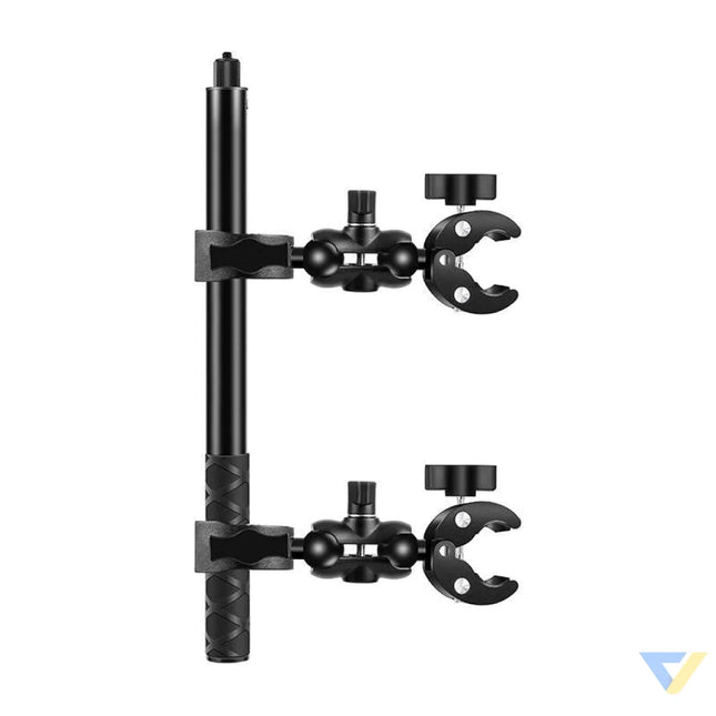 Motorcycle/bicycle mount PULUZ with two clamps and selfie stick 150 cm Straps mounts and holders