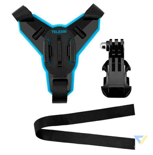 Motorcycle Helmet Chin Telesin + J Hook Mount for sports cameras (GP HBM MT7) Straps mounts and holders