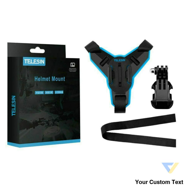 Motorcycle Helmet Chin Telesin + J Hook Mount for sports cameras (GP HBM MT7) Straps mounts and holders