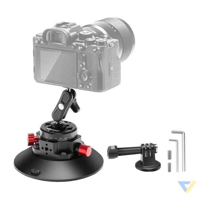 Mount with suction cup 1/4 inch Neewer CA013 for sports cameras (DJI Action GoPro Insta360) Straps mounts and holders