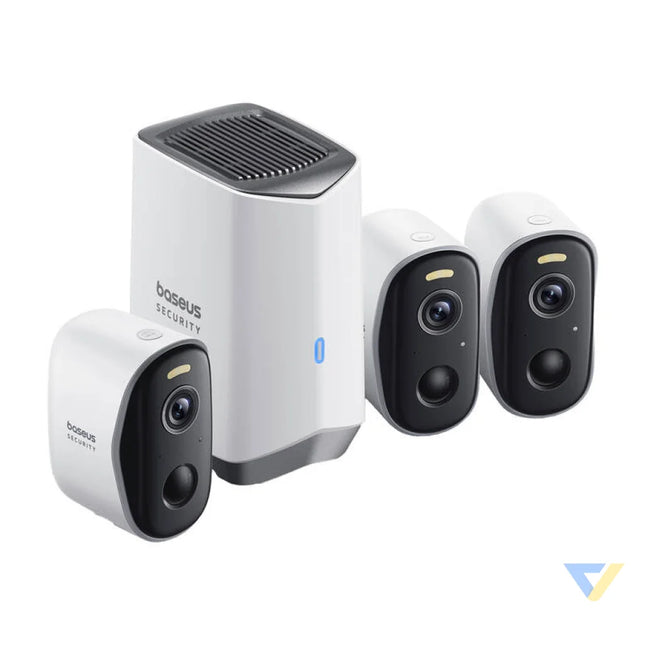 N1 Baseus 2K outdoor camera set of 3 (white) IP cameras