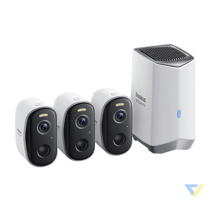 N1 Baseus 2K outdoor camera set of 3 (white) IP cameras