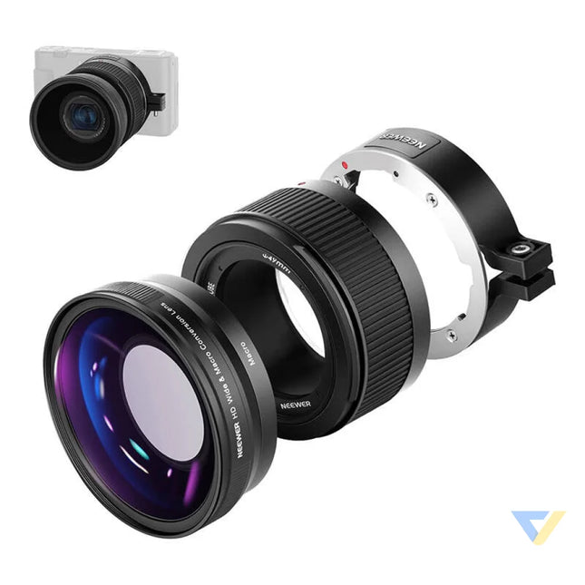 Neewer wide angle lens for Sony ZV1 (black) For cameras and camcorders