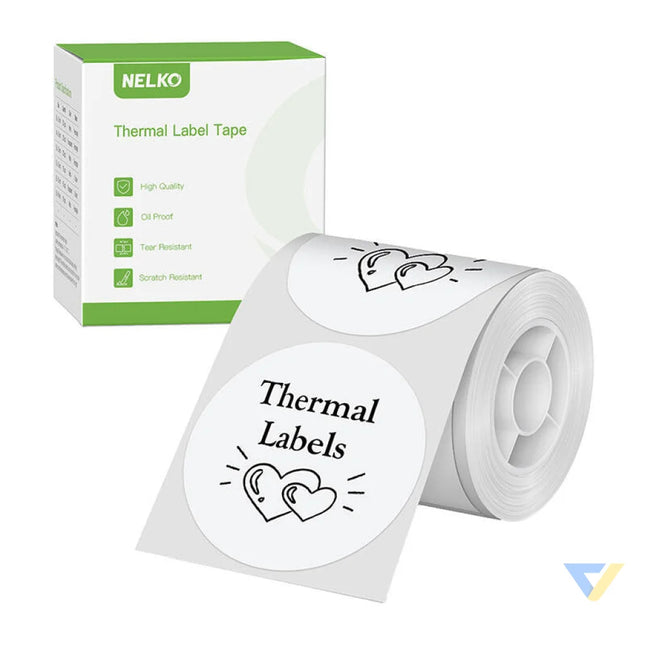 Nelko thermal label for PM220 label printer (white 50*50 mm) Labels