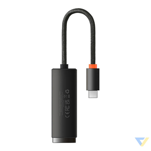 Network adapter Baseus Lite Series USB C to RJ45 (black) Adapters connectors and converters