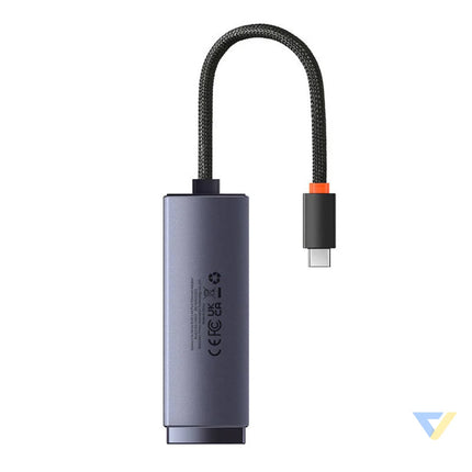 Network adapter Baseus Lite Series USB C to RJ45 (grey) Adapters connectors and converters