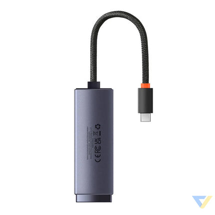 Network adapter Baseus Lite Series USB C to RJ45 (grey) Adapters connectors and converters