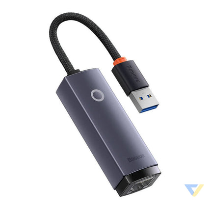 Network adapter Baseus Lite Series USB to RJ45 1000Mbps (grey) Adapters connectors and converters