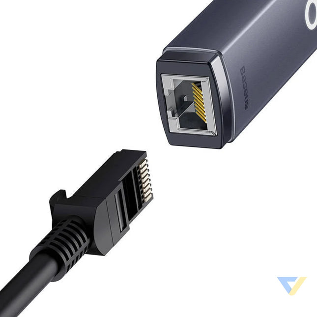 Network adapter Baseus Lite Series USB to RJ45 1000Mbps (grey) Adapters connectors and converters