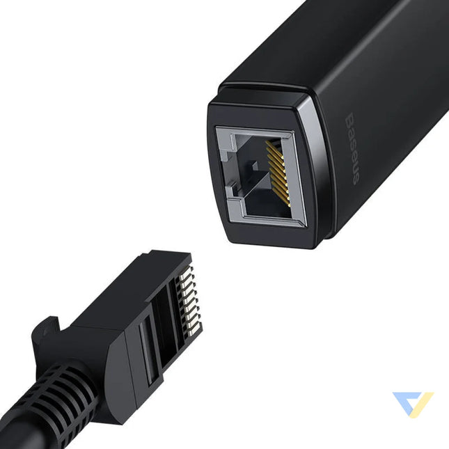 Network adapter Baseus Lite Series USB to RJ45 (black) Adapters connectors and converters