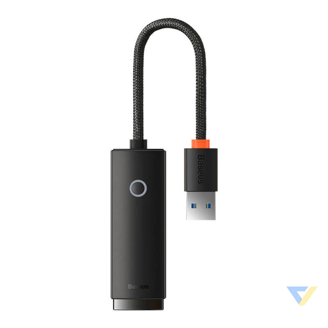 Network adapter Baseus Lite Series USB to RJ45 (black) Adapters connectors and converters