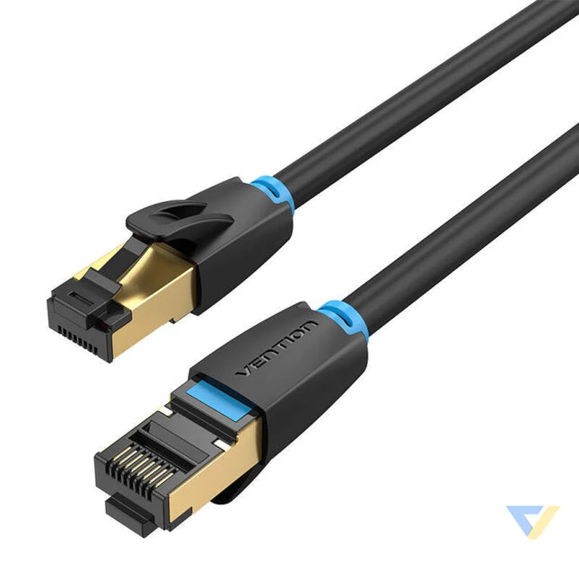 Network Cable CAT8 SFTP Vention IKABF RJ45 Ethernet 40Gbps 1m Black Network cables