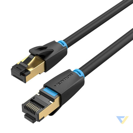 Network Cable CAT8 SFTP Vention IKABH RJ45 Ethernet 40Gbps 2m Black Network cables