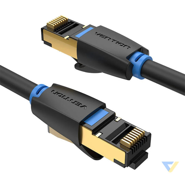 Network Cable CAT8 SFTP Vention IKABJ RJ45 Ethernet 40Gbps 5m Black Network cables