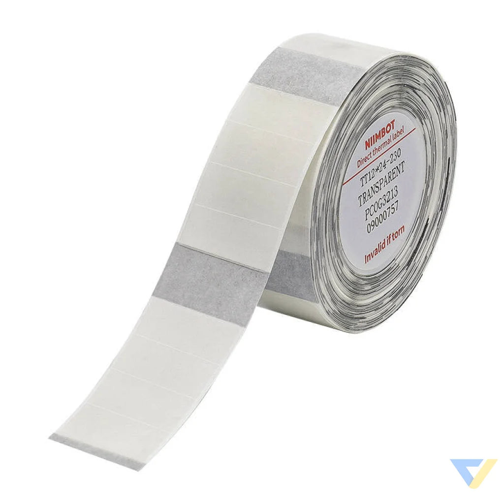 Niimbot 12x24 Thermal Stickers 230 pcs. (Transparent) Labels