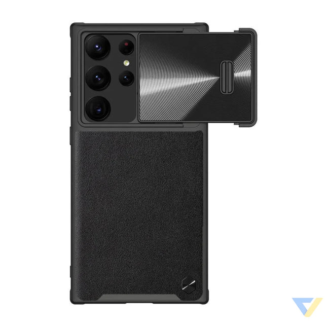 Nillkin CamShield Leather case for Samsung Galaxy S23 Ultra (black) Protective cases for smartphones