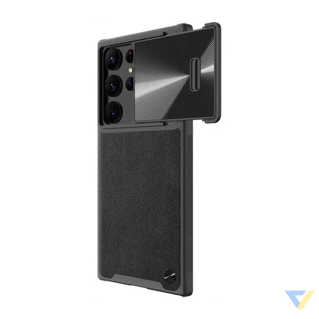Nillkin CamShield Leather case for Samsung Galaxy S23 Ultra (black) Protective cases for smartphones
