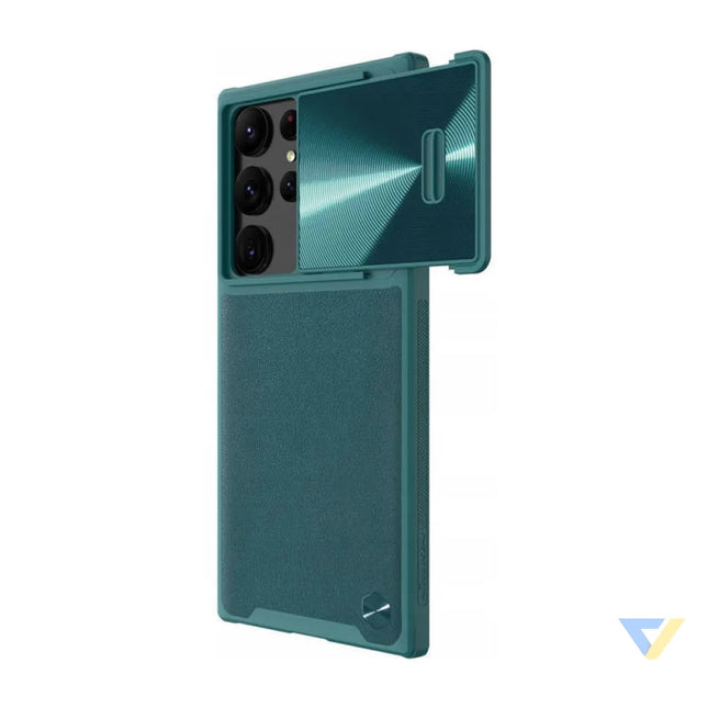 Nillkin CamShield Leather S case for Samsung Galaxy S23 Ultra (Exuberant Green) Protective cases for smartphones