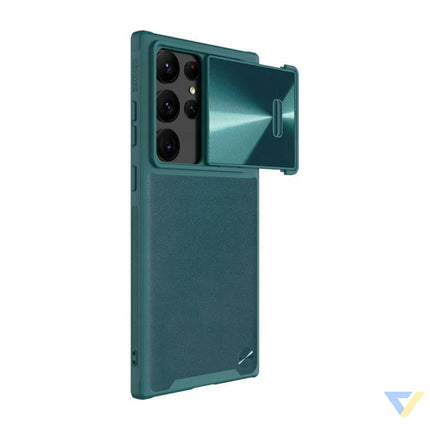 Nillkin CamShield Leather S case for Samsung Galaxy S23 Ultra (Exuberant Green) Protective cases for smartphones