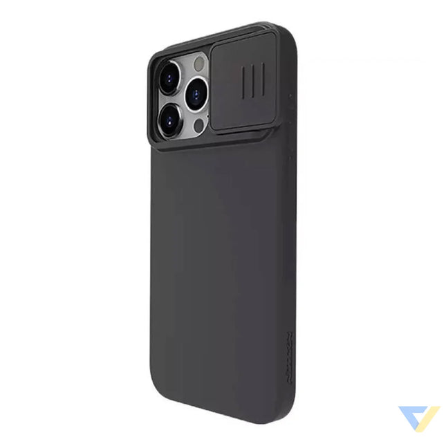 Nillkin CamShield Silky Silicone case for iPhone 15 Pro (classic black)) Protective cases for smartphones