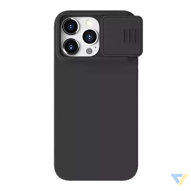 Nillkin CamShield Silky Silicone case for iPhone 15 Pro (classic black)) Protective cases for smartphones