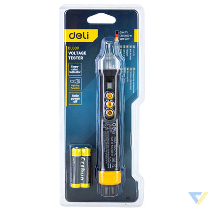 Non contact voltage tester Deli Tools EDL8011 12/48 1000V AC (black) Measuring tools